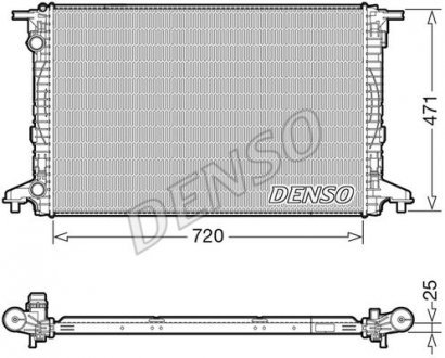 Радиатор AUDI A4 2015 - DENSO DRM02043 (фото 1)