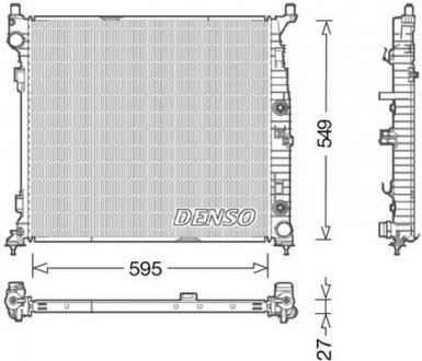 Радиатор наддува DENSO DRM17055