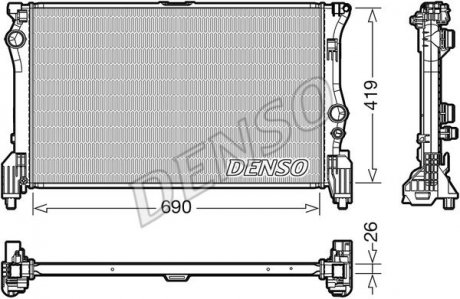 Радиатор MERCEDES Vito "14>> DENSO DRM17112