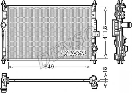 Радиатор охлаждения DENSO DRM21103