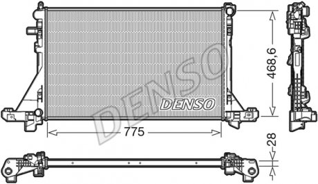 Радіатор master / movano / nv400 "10>> DENSO DRM23093