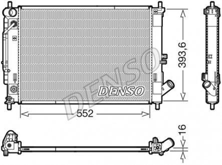 Радиатор HYUNDAI/KIA Creta/Elantra/i30/Cerato/K3 "13-18 DENSO DRM41016