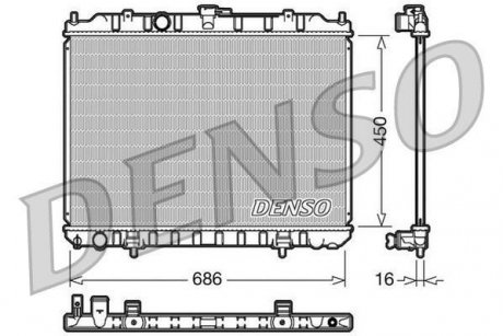 Радиатор охлаждения DENSO DRM46004