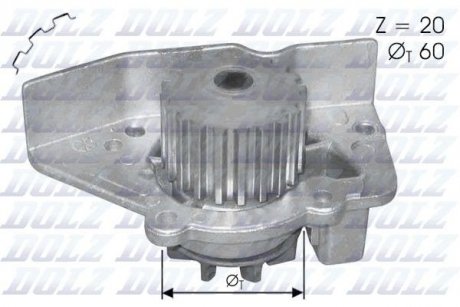 Насос системы охлаждения DOLZ N406