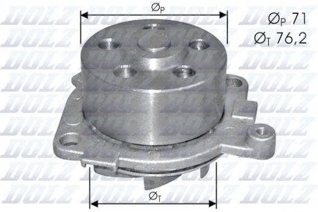 Насос системи охолодження DOLZ S210