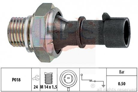 CHEVROLET Датчик давления масла SOHC DOHC Aveo Damas Tacuma Nubira III,Lacetti 1.6 EPS 1.800.069