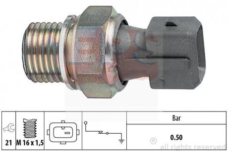 CITROEN Датчик давления масла Jumper, Jumpy, Xantia EPS 1.800.116