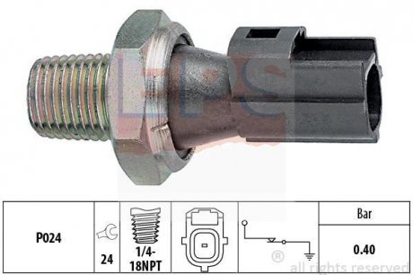 FORD Датчик давления масла Focus 98-,Fiesta,Mondeo II,III,Transit,Citroen Jumper,Mazda,Peugeot EPS 1.800.145