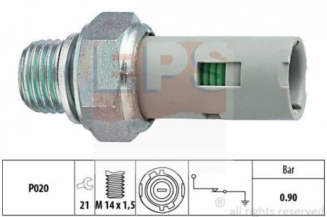 RENAULT Датчик давления масла Clio -05 1.2, Kangoo 1.2 97- EPS 1.800.153