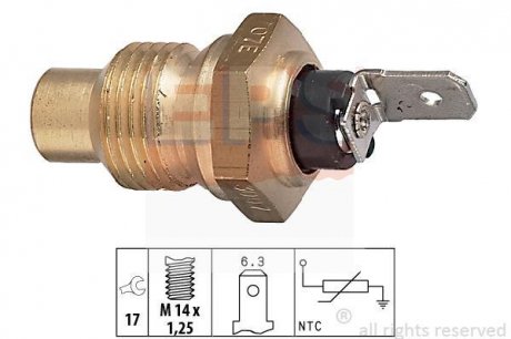 PEUGEOT Датчик температуры воды 205,309,405,Citroen AX,BX,C15,ZX,Fiat Ducato EPS 1.830.007