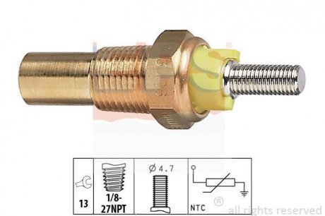 Датчик температуры. охлажд.жидкости EPS 1.830.028