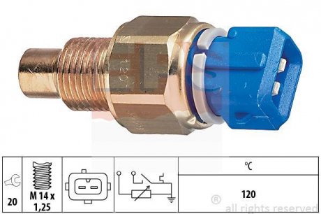 Датчик температуры, 1.9D 120C /Scudo/Ducato EPS 1 830 558