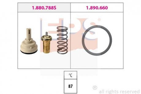 VW Р/к термостата SKODA SEAT, 1,6 EPS 1.880.788