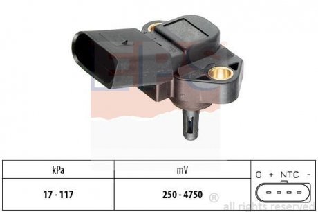 VW Датчик давления, система впрыска VW 1.0/1.8 95-Skoda 1.6 95- EPS 1.993.071