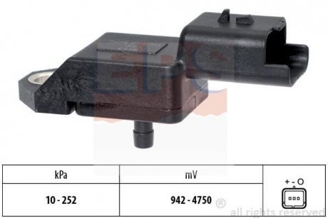 CITROEN Датчик давления, система впрыска C1/2/3/5,Jumpy,Nemo,Fiat,Ford Fiesta VI,Fusion,Peugeot,Toyota EPS 1.993.113