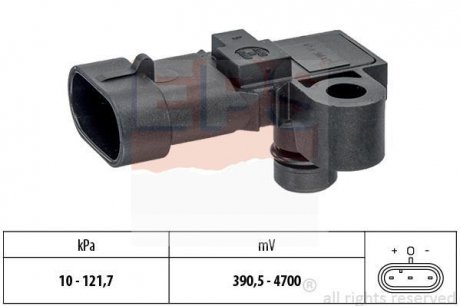 OPEL Датчик давления воздуха Astra H,Zafira B,Chevrolet Cruze 1.6/1.8 05- EPS 1.993.196