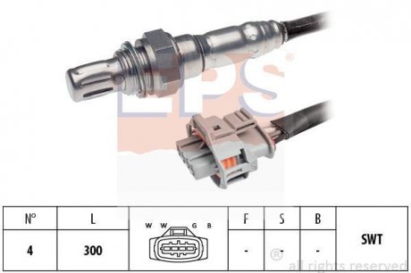 OPEL Лямбда-зонд (4 конт.) 1,4/1,6: Astra G, Corsa C,Combo Tour,Vectra C, Zafira EPS 1.998.214