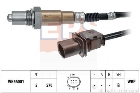 VW Лямбда-зонд CADDY 2.0 06-15, JETTA 2.0 10-17 EPS 1.998.439