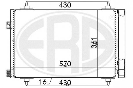 Радиатор ERA 667078