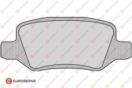 Колодки гальмівні дискові (комплект 4 шт) Eurorepar 1617264380