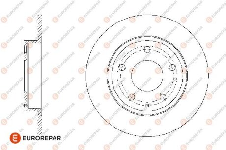 MAZDA (к-т = 2 шт) диск гальм. задн. 3 13- Eurorepar 1676008480 (фото 1)