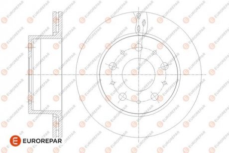 Диск гальмівний задній Jamper3-Boxer3 DIAM 300 EP 22 05,12,2013- Eur Eurorepar 1676014480