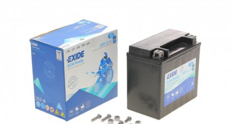 Аккумулятор залитый и заряженный AGM 12Ah 200A EXIDE AGM12-12