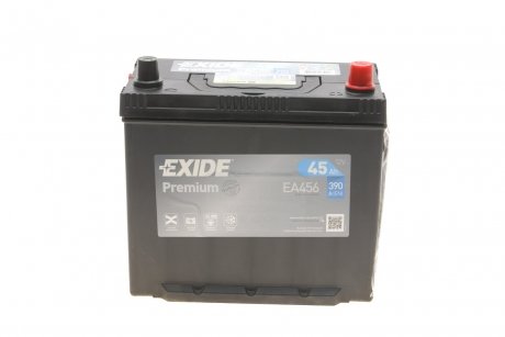 Аккумуляторная батарея 45Ah/390A (235x127x226/+R/B01) Premium Азия EXIDE EA456