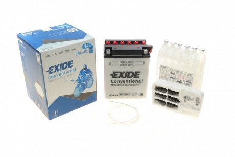 Аккумулятор 14Ah-12v (134х89х166) L, EN145 EXIDE EB14-B2