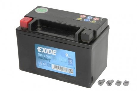 Аккумуляторная батарея 9Ah/120A (150x90x105/+L) (Start-Stop/вспомогательная) EXIDE EK091