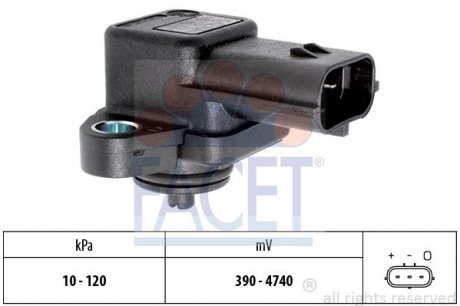 Датчик абсолютного давления (Manifold Air Pressure Sensor, MAP sensor) FACET 10.3042