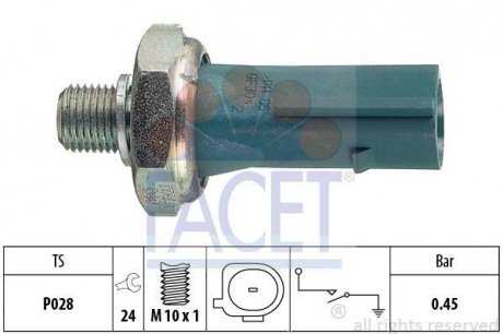 ДАТЧИК ДАВЛЕНИЯ FACET 7.0174