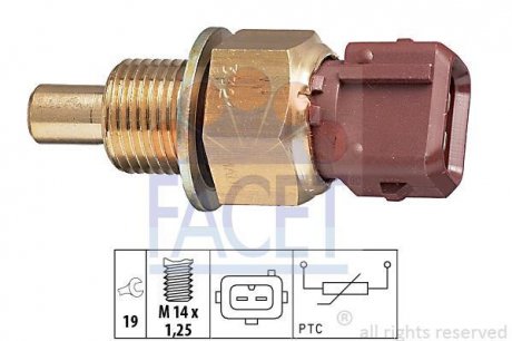 Датчик температуры охлаждающей жидкости FACET 7.3321