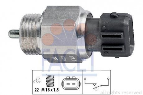 Датчик заднього ходу Caddy/Golf III -04/Polo -01 FACET 7.6126