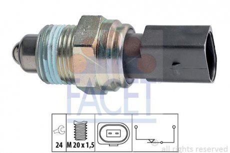 Датчик заднего хода Golf 97-06/Octavia 99-07 FACET 7.6205