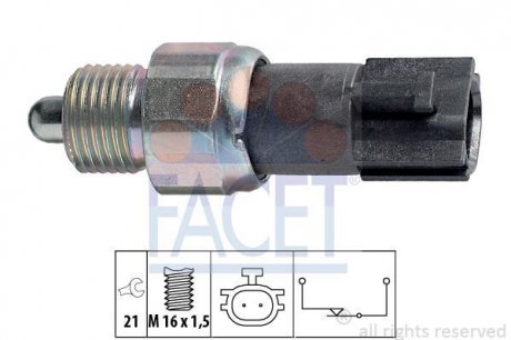 Датчик зад хода FACET 7.6232