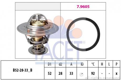 Термостат FACET 7.8928