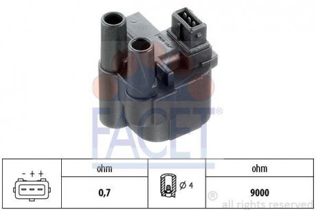 Катушка зажигания FACET 9.6276