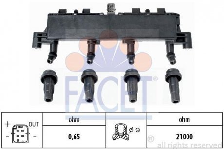 Катушка зажигания FACET 9.6305