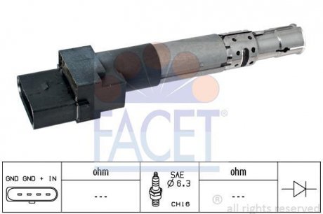 Катушка зажигания FACET 9.6334