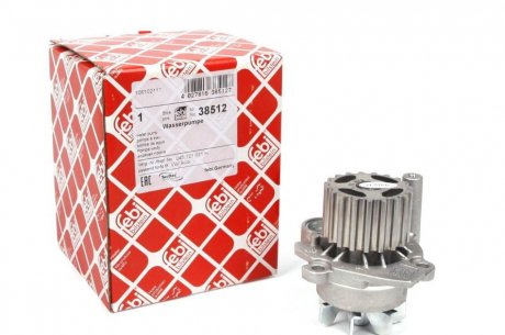 Помпа водяная, 1.9TDI /Caddy III FEBI BILSTEIN 38512