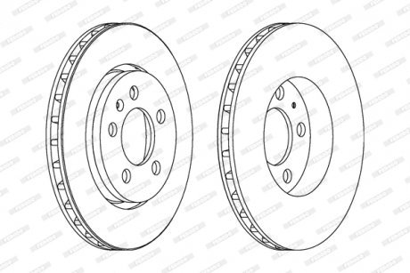 Гальмівний диск FERODO DDF1154C