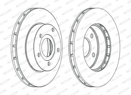 Гальмівний диск FERODO DDF1169C