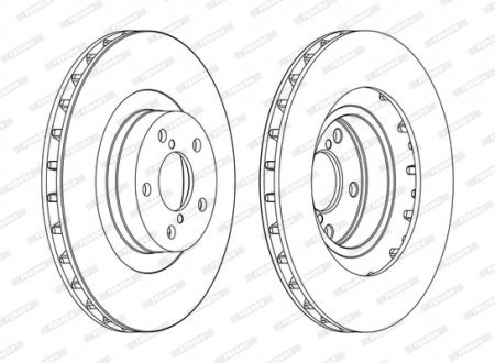 Тормозной диск FERODO DDF1175C