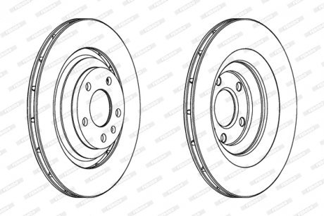 Тормозной диск FERODO DDF1240C