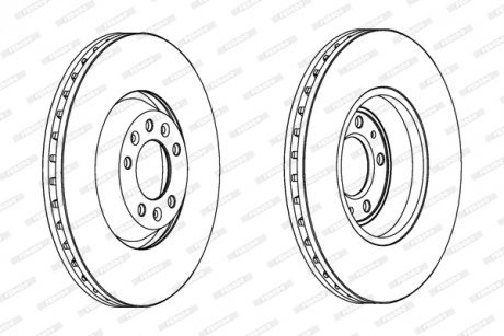 Гальмівний диск FERODO DDF1274C-1
