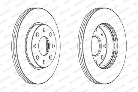 Гальмівний диск FERODO DDF1279C