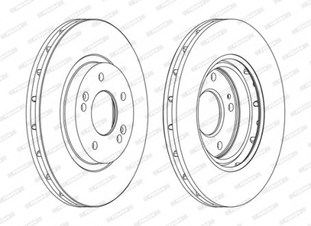 Гальмівний диск FERODO DDF1292C