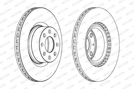 Гальмівний диск FERODO DDF1298C