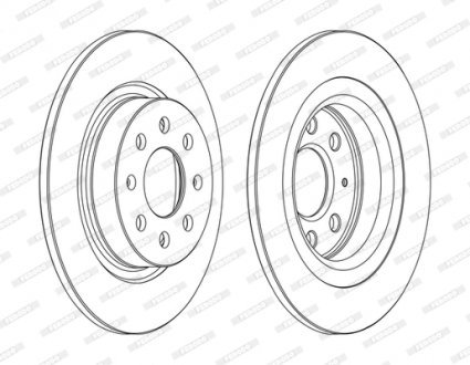 Тормозной диск FERODO DDF1299C